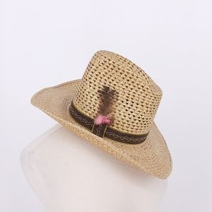 Vintage Straw Cowboy Hat Cowgirl Western Boho
